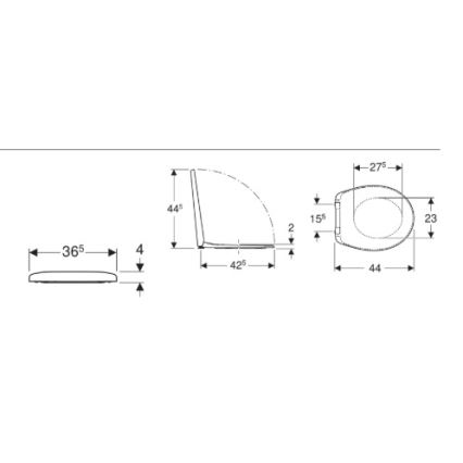 Kolo K90111000 - Abattant WC Rekord en duroplast / blanc