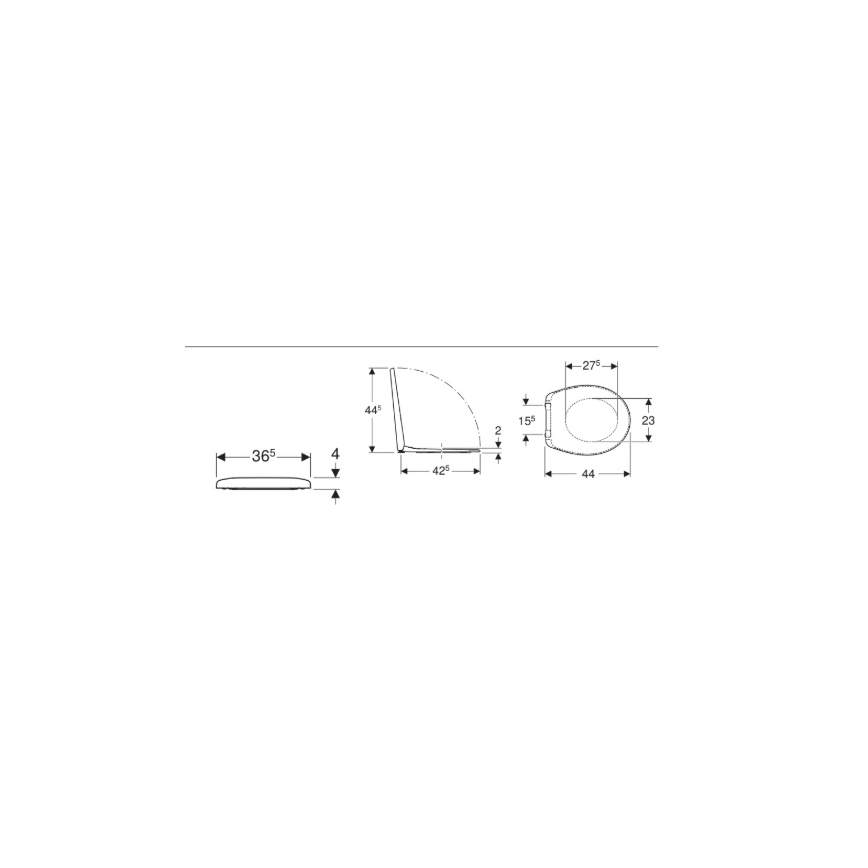 Kolo K90111000 - Sedile per WC Rekord in Duroplast, bianco