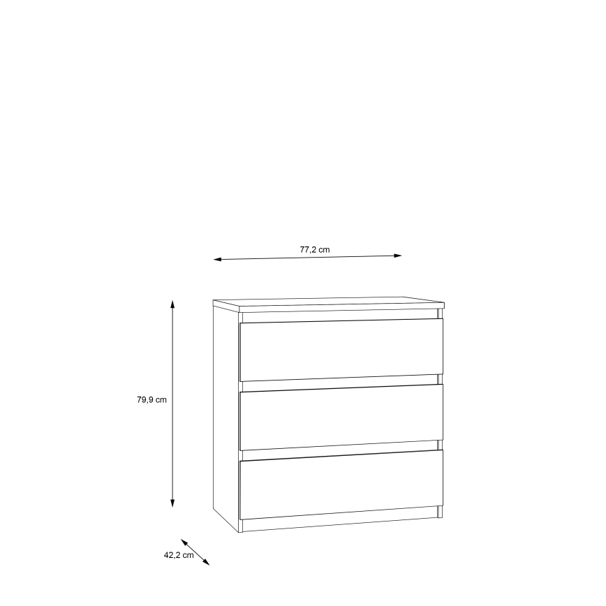 Kommode mit Schubladen MAO – Artisan-Eiche