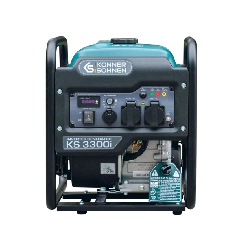 Könner & Söhnen 12111 - Generatore elettrico a inverter KS 3300i 3300W