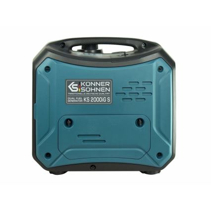 Könner & Söhnen KS7869 - Generatore elettrico inverter a gas e benzina KS 2000iG S 2000W