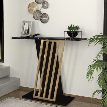 Konsolentisch GRAVITY 76,8x90 cm schwarz/golden