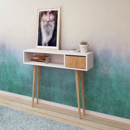 Konsolentisch KIOGI 94x100 cm Weiß/Beige