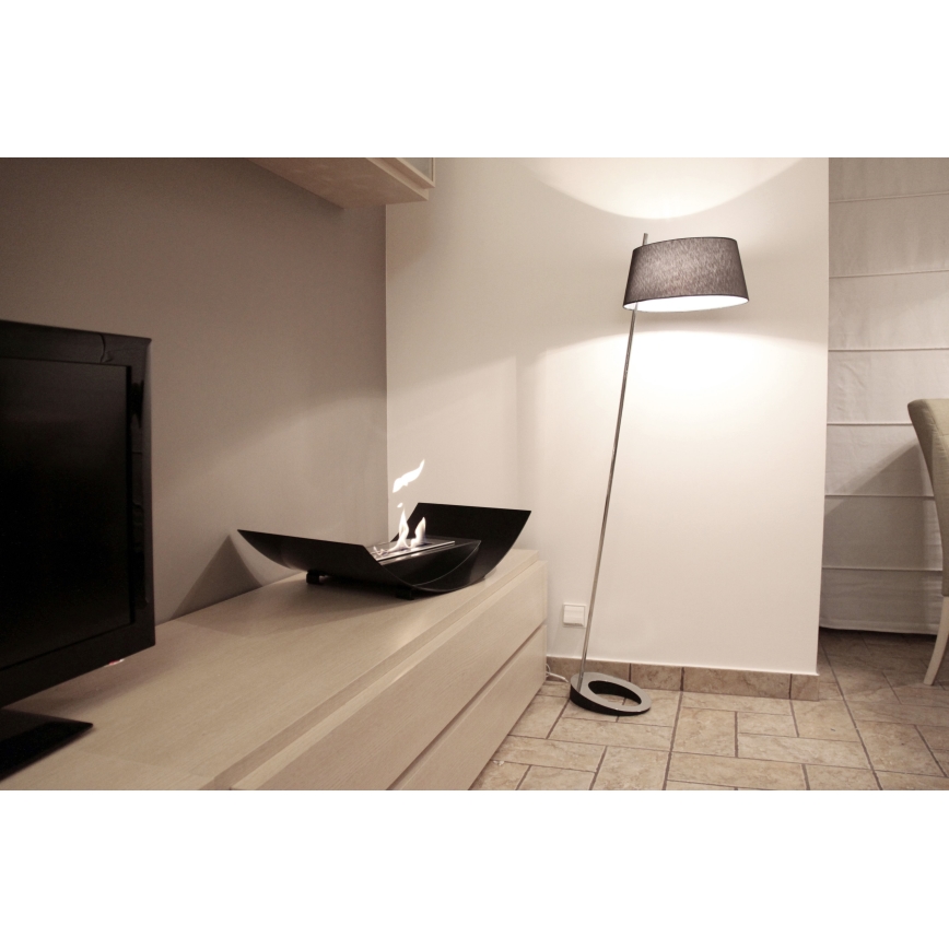 Kratki - Caminetto BIO 12,4x47 cm 1kW nero