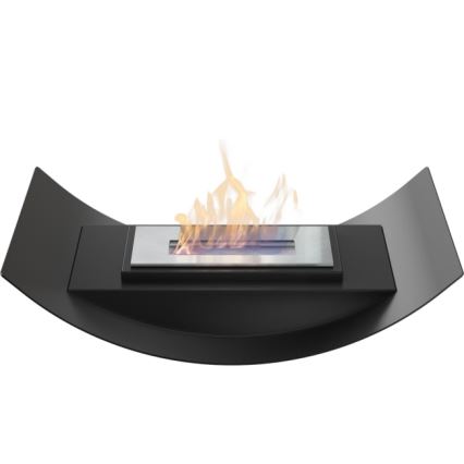 Kratki - Caminetto BIO 12,4x47 cm 1kW nero