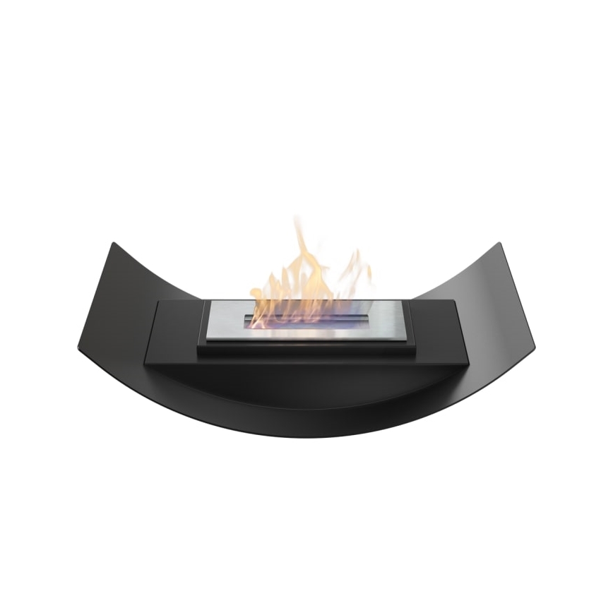Kratki - Caminetto BIO 12,4x47 cm 1kW nero