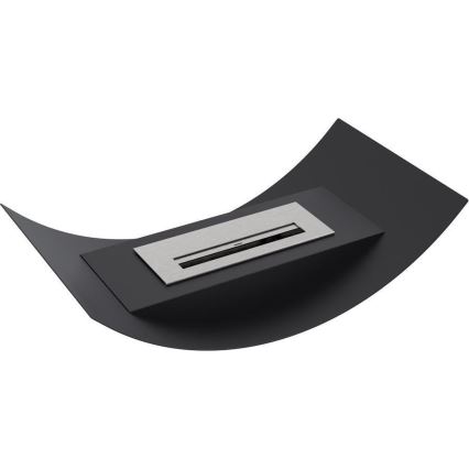 Kratki - Caminetto BIO 12,4x47 cm 1kW nero