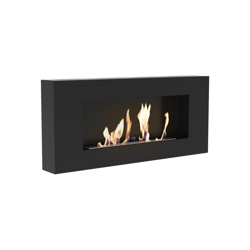 Kratki - Cheminée murale BIO 40x90 cm 1,5kW noir