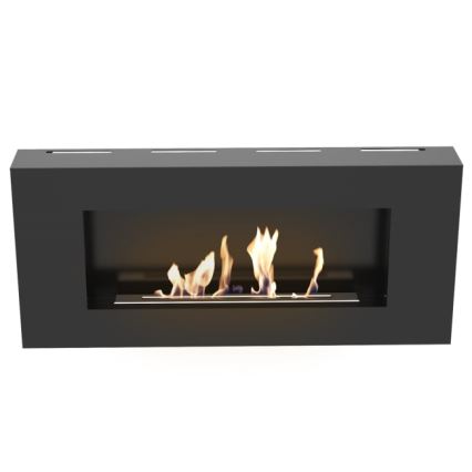 Kratki - Cheminée murale BIO 40x90 cm 1,5kW noir
