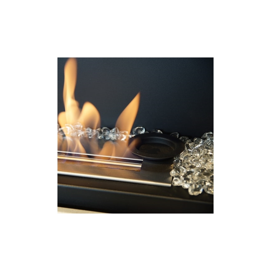 Kratki - Integrato Caminetto BIO 40x120 cm 3x1,1kW nero