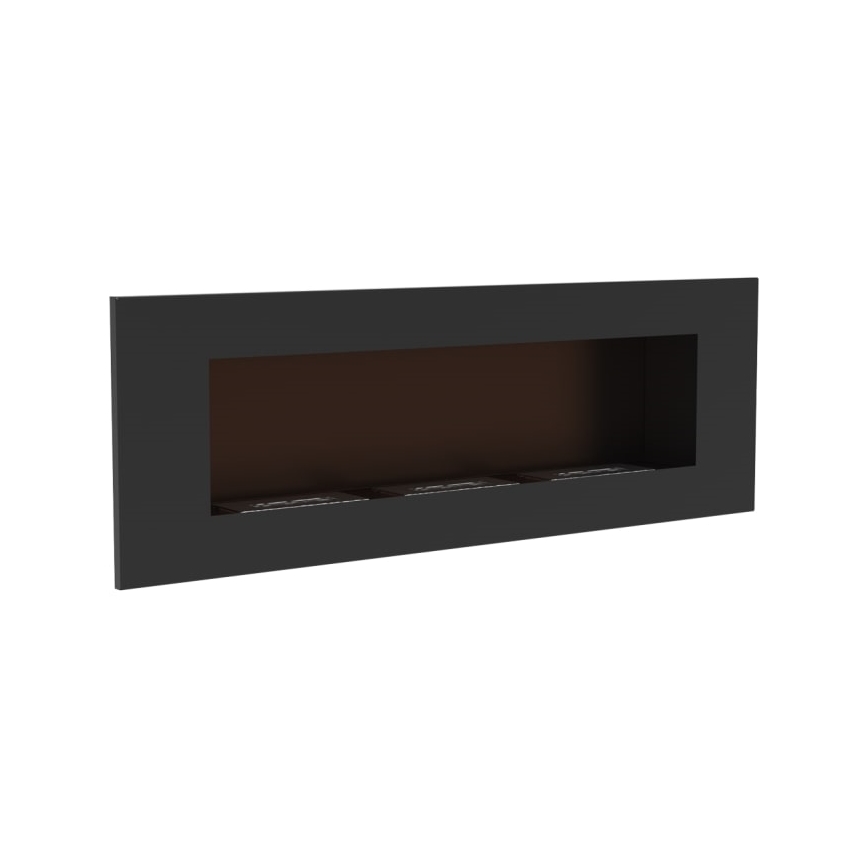 Kratki - Integrato Caminetto BIO 40x120 cm 3x1,1kW nero