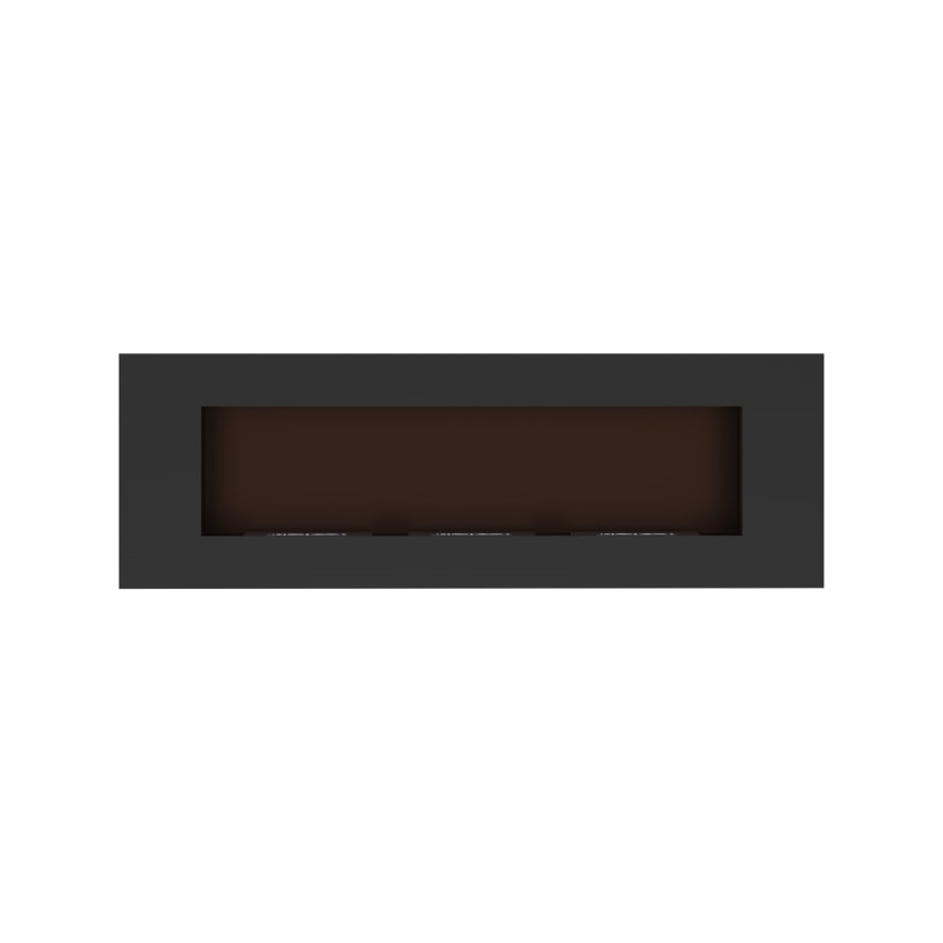 Kratki - Integrato Caminetto BIO 40x120 cm 3x1,1kW nero