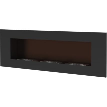 Kratki - Integrato Caminetto BIO 40x120 cm 3x1,1kW nero