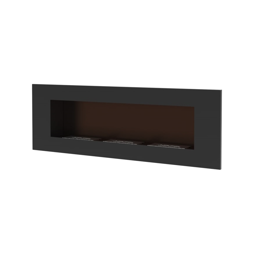 Kratki - Integrato Caminetto BIO 40x120 cm 3x1,1kW nero