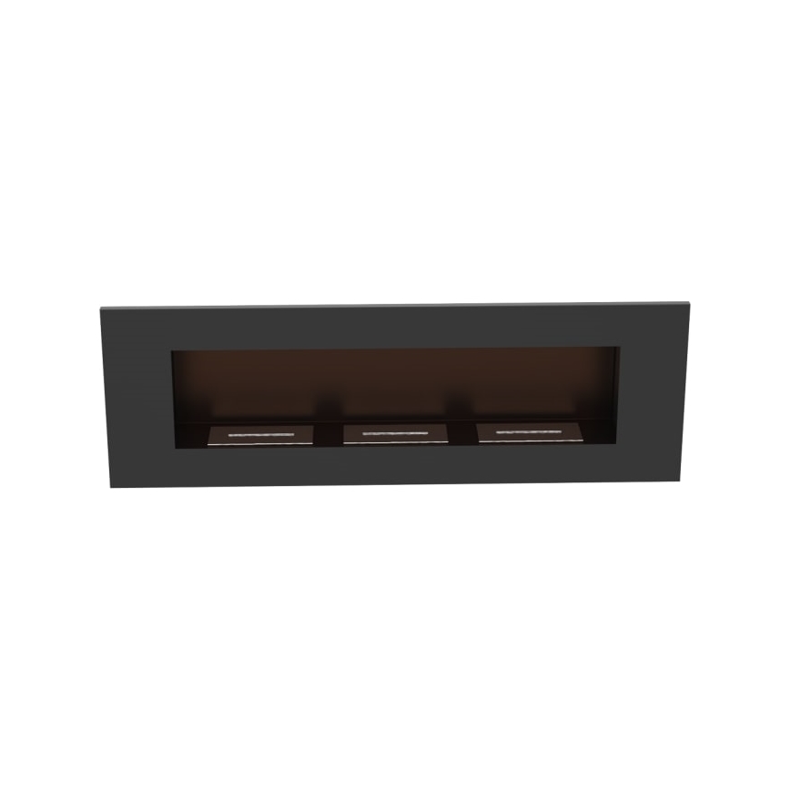 Kratki - Integrato Caminetto BIO 40x120 cm 3x1,1kW nero