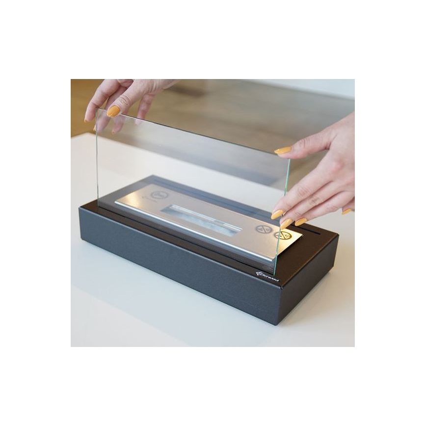 Kratki - BIO-Kamin 21,8x35,4 cm 1kW schwarz
