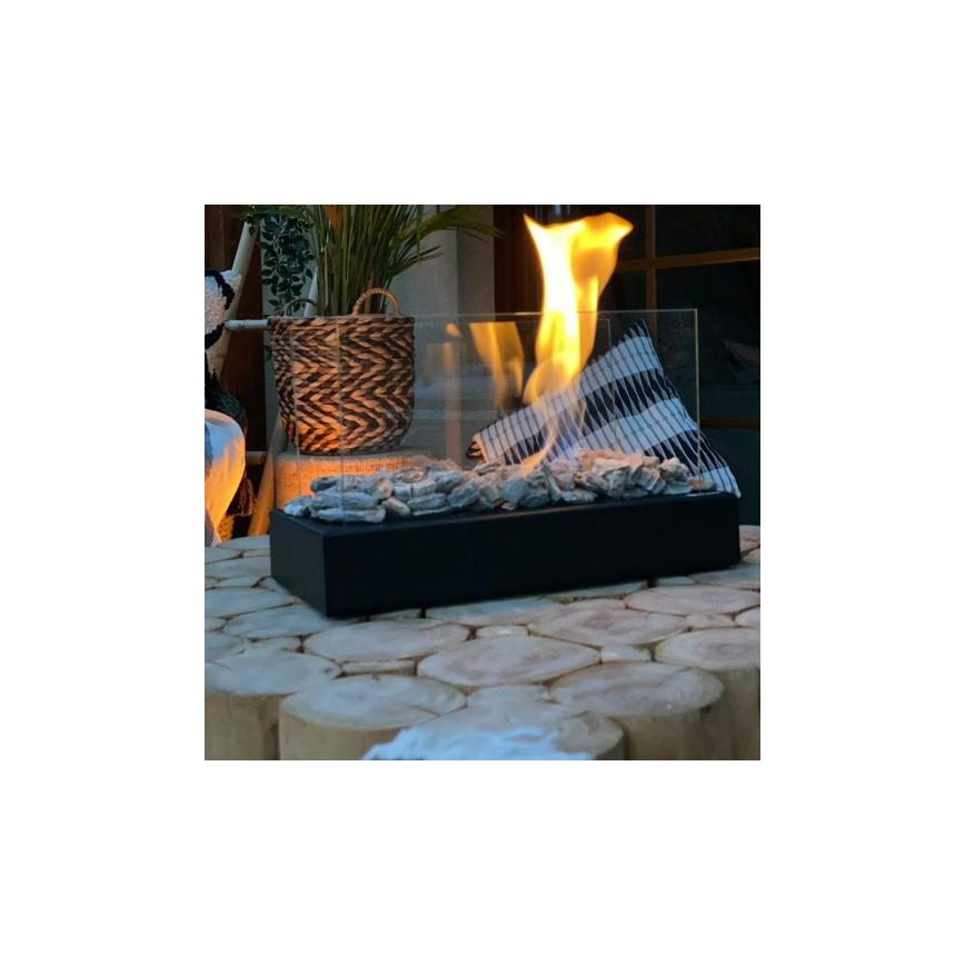 Kratki - Caminetto BIO 21,8x35,4 cm 1kW nero