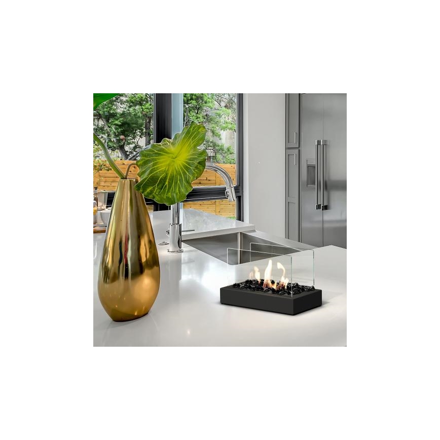 Kratki - Caminetto BIO 21,8x35,4 cm 1kW nero