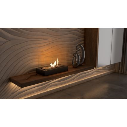 Kratki - Caminetto BIO 21,8x35,4 cm 1kW nero