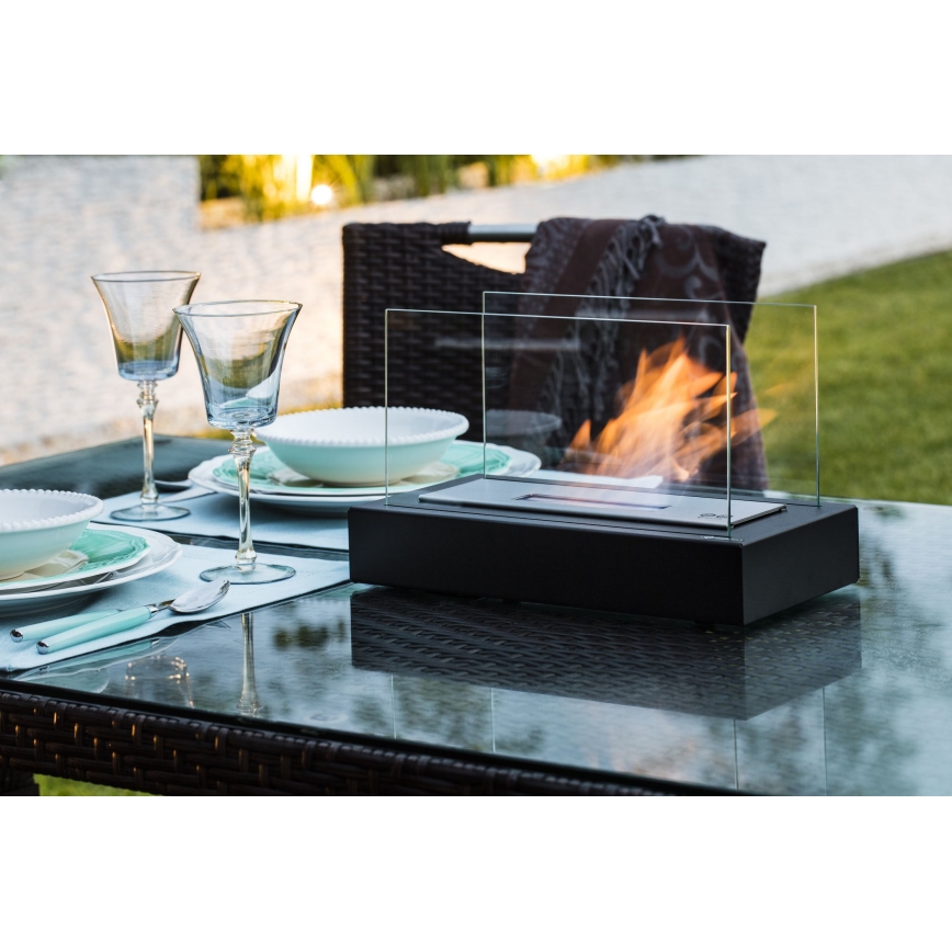 Kratki - Caminetto BIO 21,8x35,4 cm 1kW nero