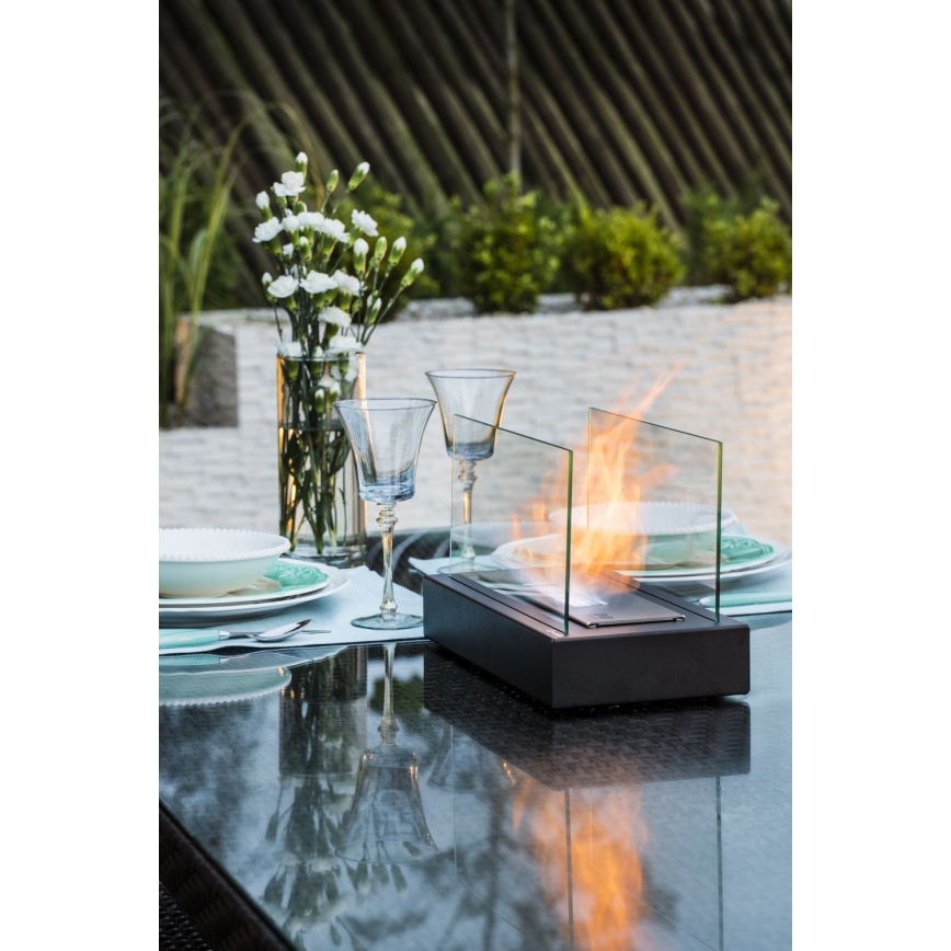 Kratki - Caminetto BIO 21,8x35,4 cm 1kW nero