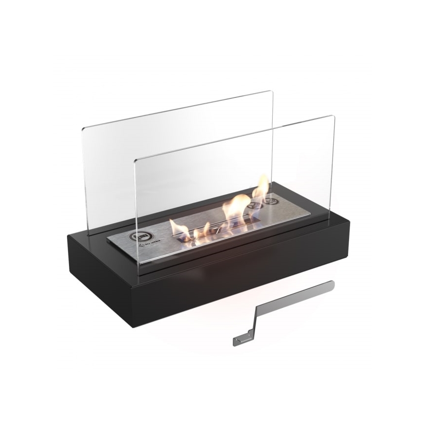 Kratki - Caminetto BIO 21,8x35,4 cm 1kW nero