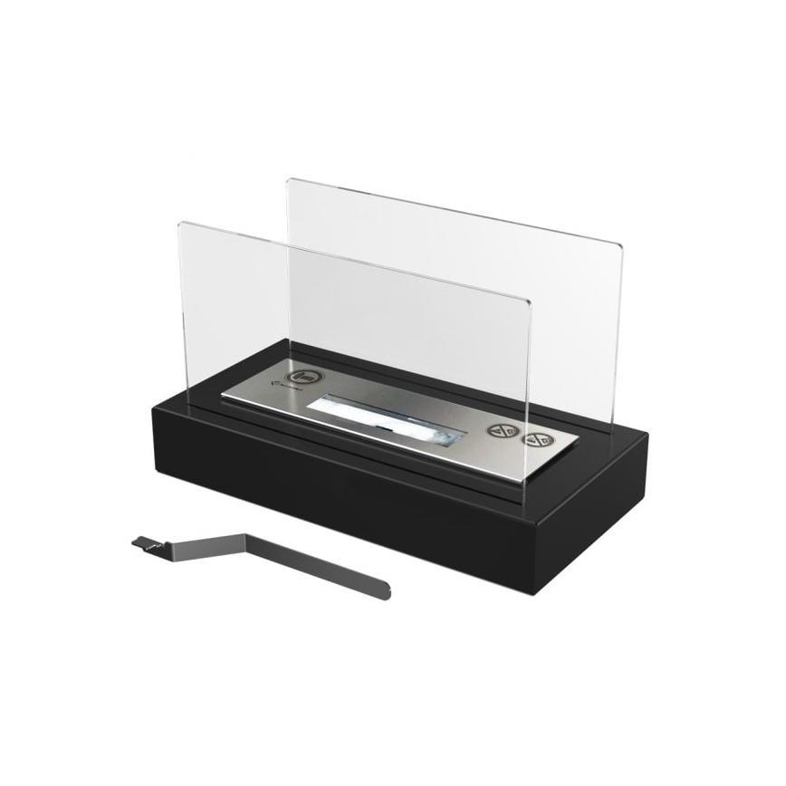 Kratki - Caminetto BIO 21,8x35,4 cm 1kW nero