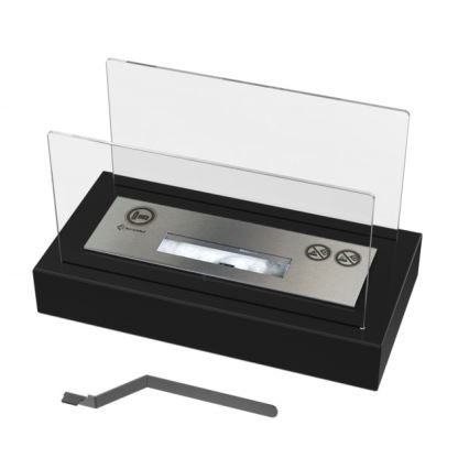 Kratki - Caminetto BIO 21,8x35,4 cm 1kW nero