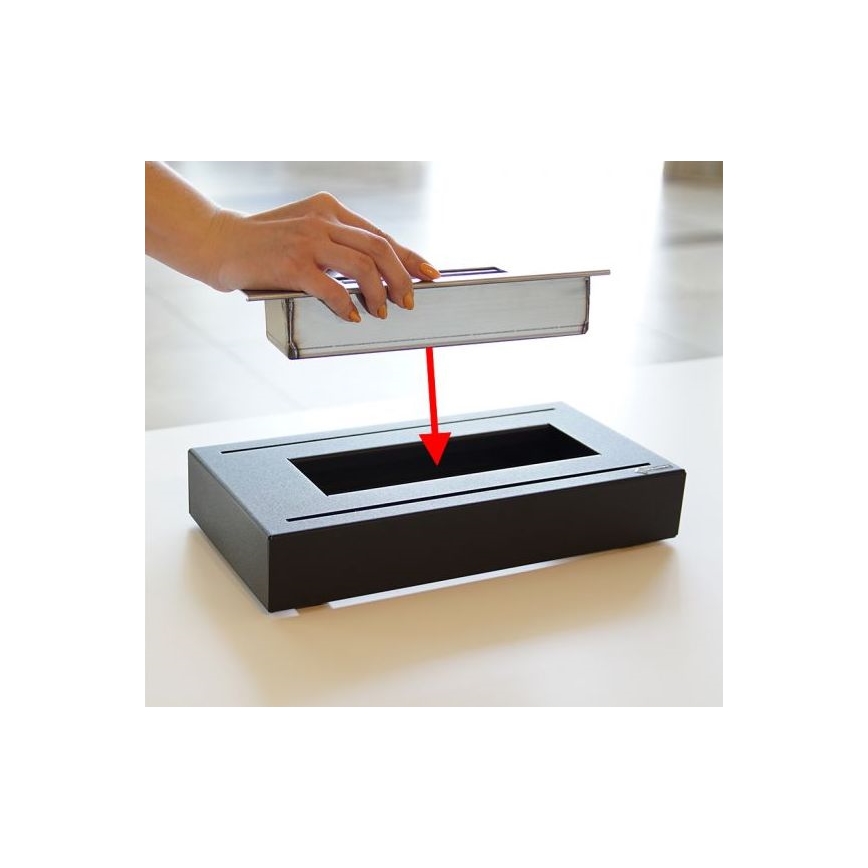Kratki - Caminetto BIO 21,8x35,4 cm 1kW nero