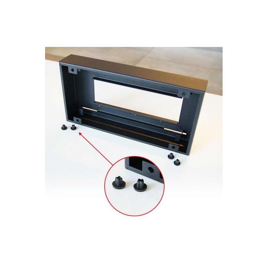 Kratki - Caminetto BIO 21,8x35,4 cm 1kW nero