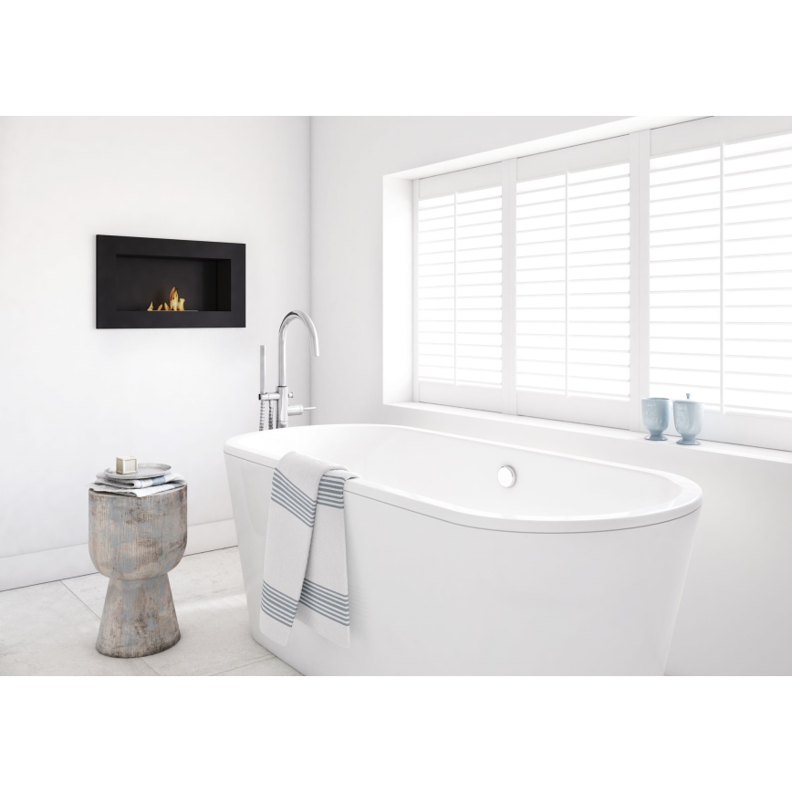 Kratki - Integrato Caminetto BIO 37,4x64,8 cm 1kW nero