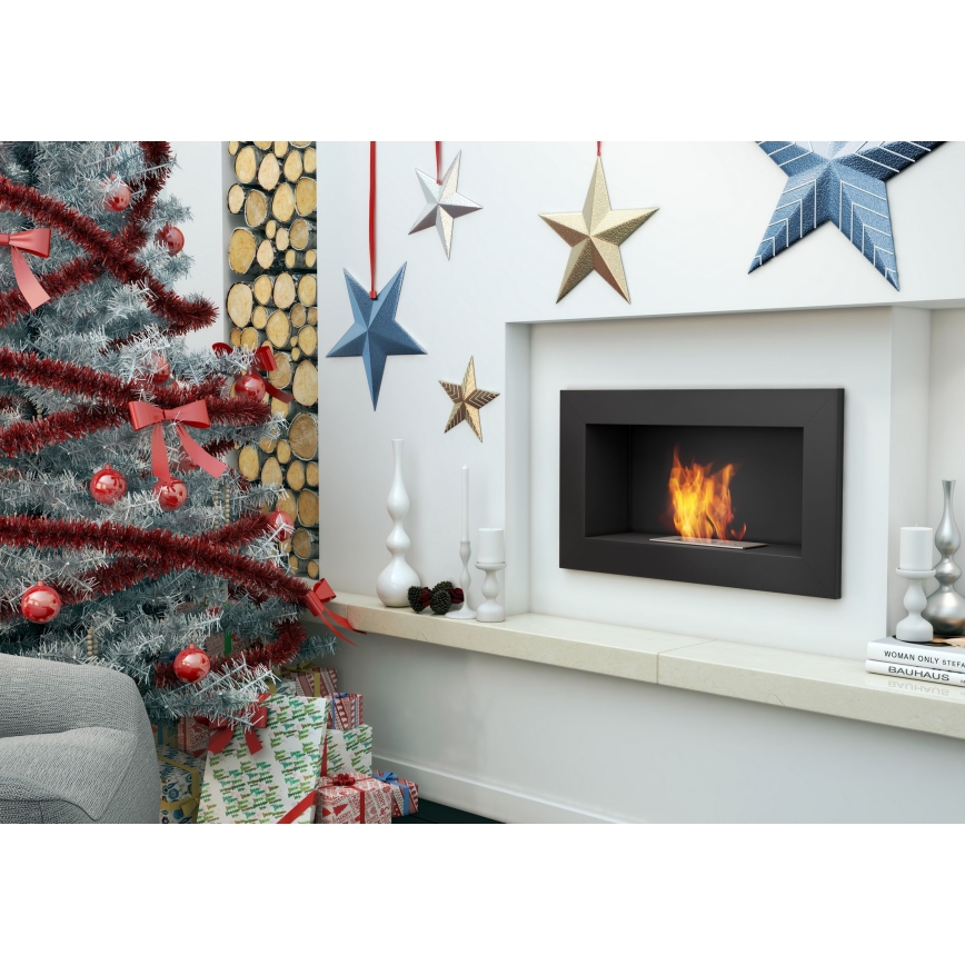 Kratki - Integrato Caminetto BIO 37,4x64,8 cm 1kW nero