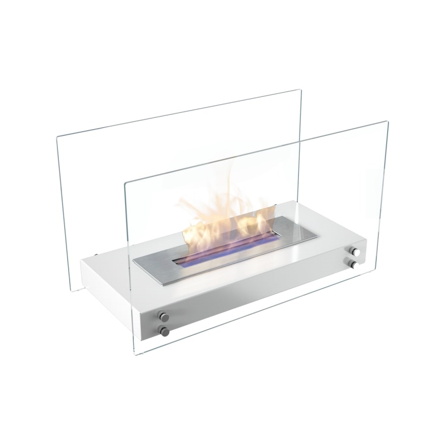 Kratki - Caminetto BIO 40,2x70 cm 2kW bianco