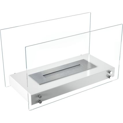 Kratki - Caminetto BIO 40,2x70 cm 2kW bianco