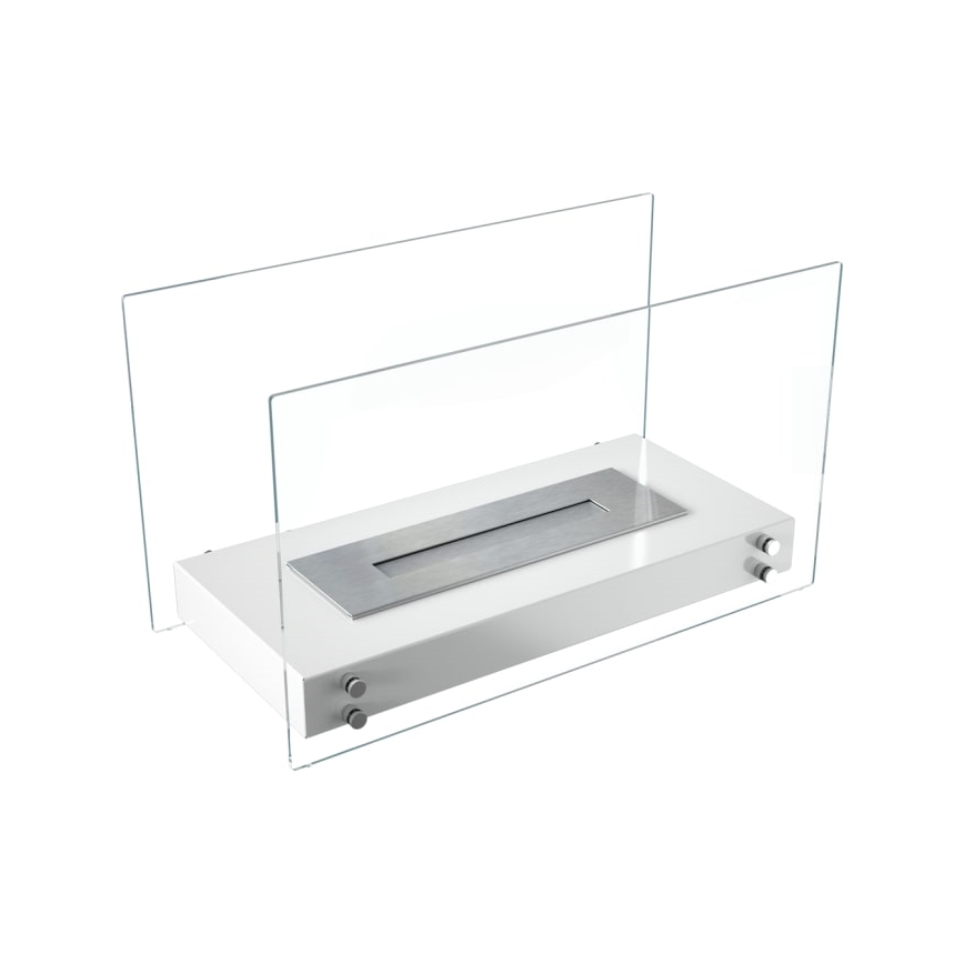 Kratki - Caminetto BIO 40,2x70 cm 2kW bianco