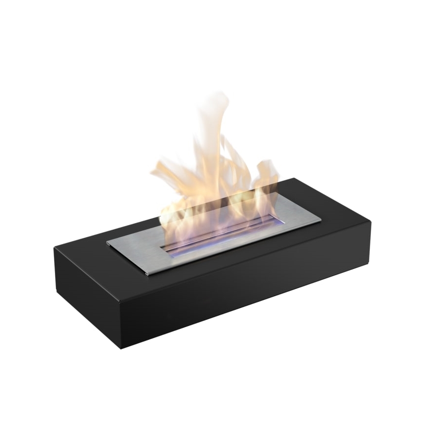 Kratki - Caminetto BIO 8,5x49 cm 2,5kW nero