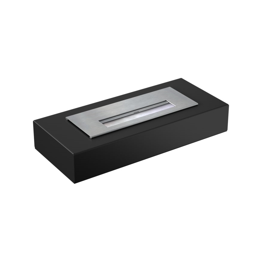 Kratki - Caminetto BIO 8,5x49 cm 2,5kW nero