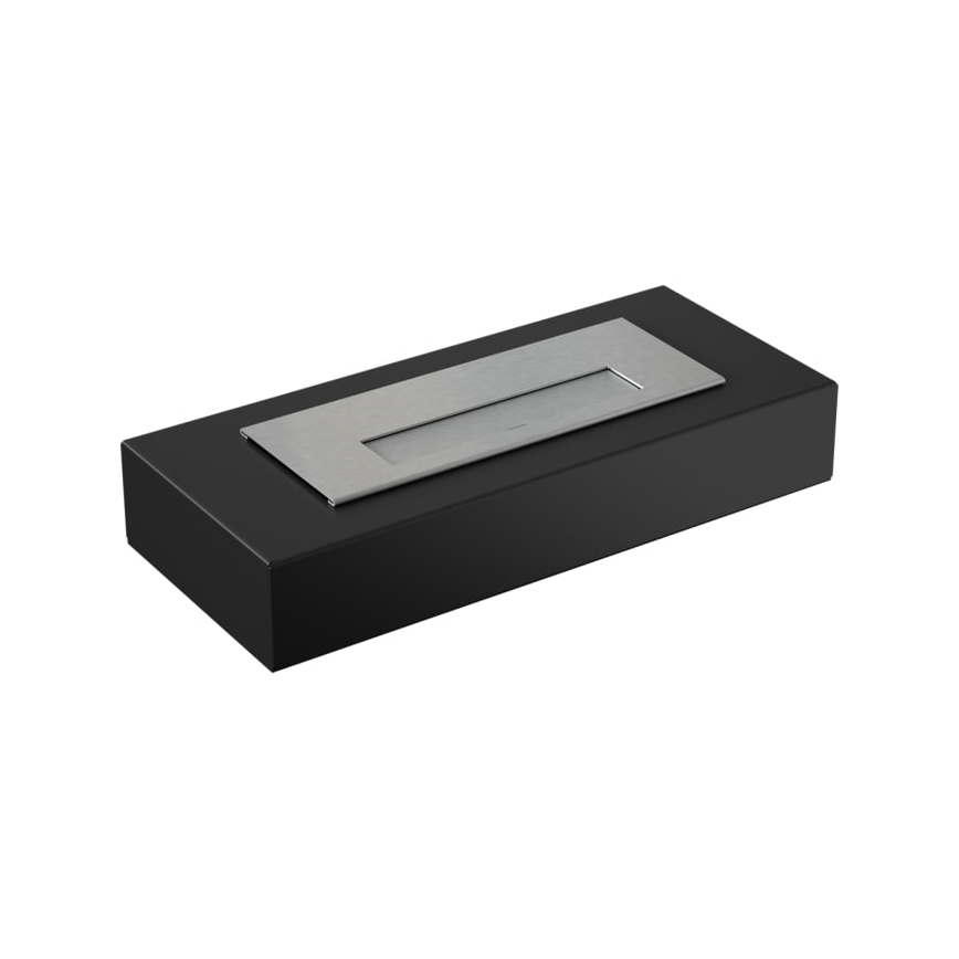 Kratki - Caminetto BIO 8,5x49 cm 2,5kW nero