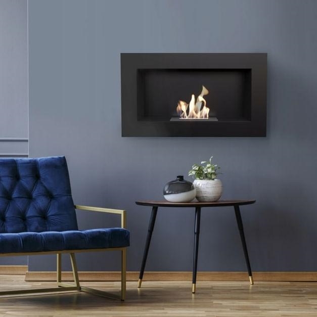 Kratki - Integrato Caminetto BIO 37,4x64,8 cm 1kW nero