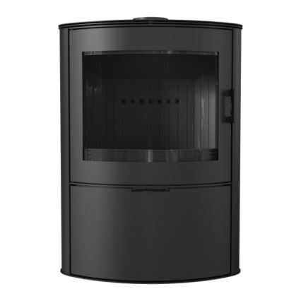 Kratki - Stahlkamin mit automatischer Türschließung 10kW 150 mm schwarz