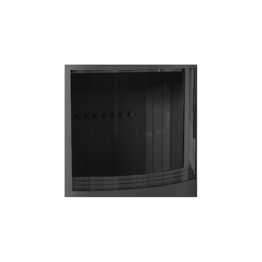 Kratki - Stahlkamin mit automatischer Türschließung 10kW 150 mm schwarz