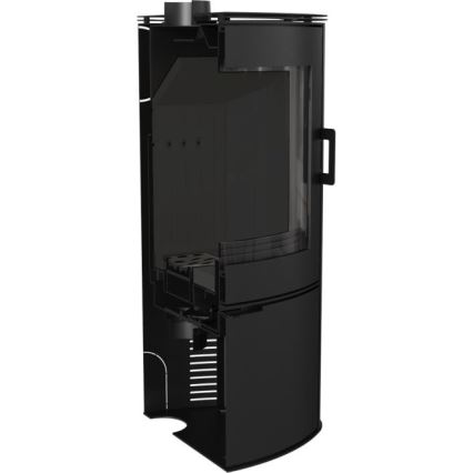 Kratki - Stahlkamin mit automatischer Türschließung 10kW 150 mm schwarz
