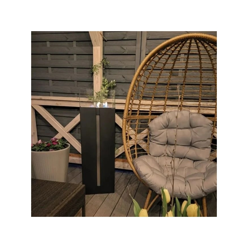 Kratki - BIO-Kamin 113,6x35,9 cm 2kW schwarz