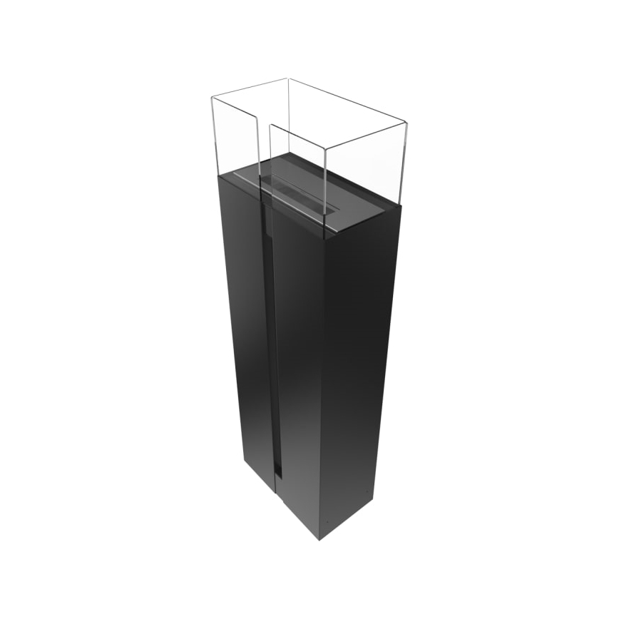 Kratki - Caminetto BIO 113,6x35,9 cm 2kW nero