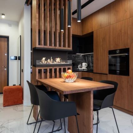 Kratki - Insert bioéthanol encastrable 50x100 cm 3,5 kW noir