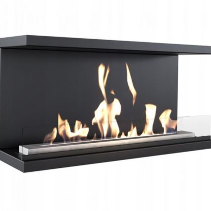 Kratki - Cheminée encastrée BIO 50x100 cm 7kW noir