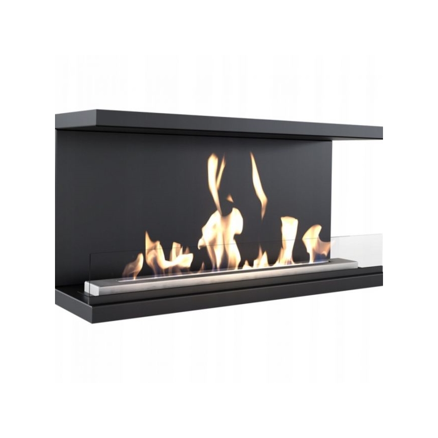 Kratki - Cheminée encastrée BIO 50x100 cm 7kW noir
