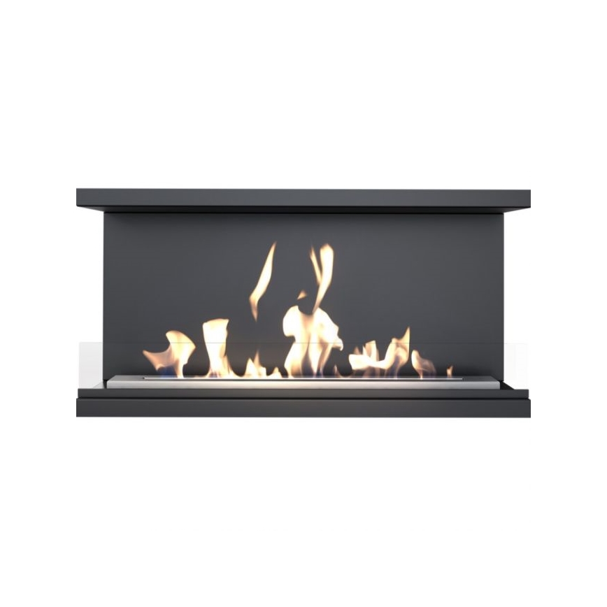 Kratki - Cheminée encastrée BIO 50x100 cm 7kW noir