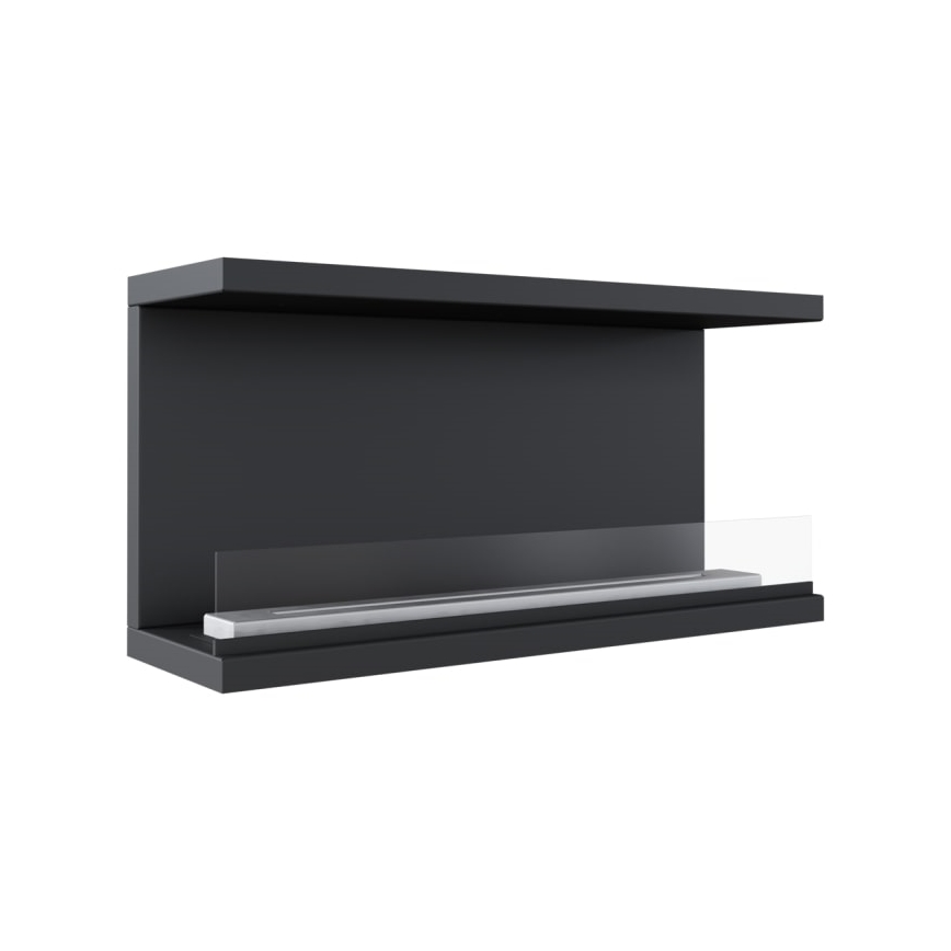 Kratki - Cheminée encastrée BIO 50x100 cm 7kW noir