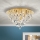Kristall-Deckenleuchte CELESTE 6xG9/40W/230V d 45 cm golden